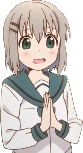 🙏 Стикер «Yama no Susume - Aoi Yukimura» для Telegram