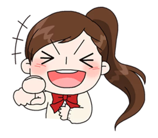 😂 Стикер «Yuko the Schoolgirl» для Telegram