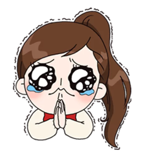 🙏 Стикер «Yuko the Schoolgirl» для Telegram