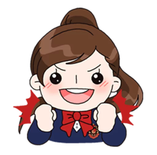 😀 Стикер «Yuko the Schoolgirl» для Telegram
