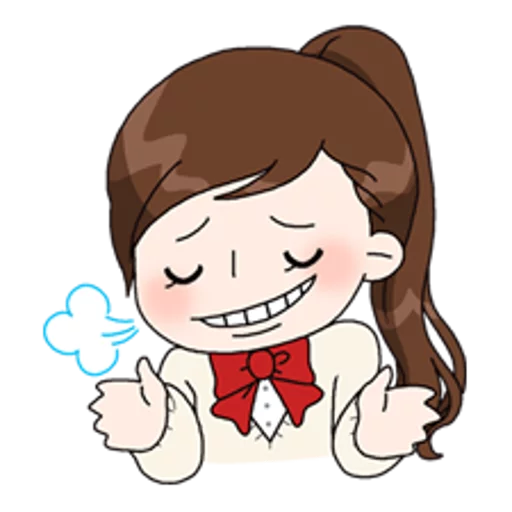 🤗 Стикер «Yuko the Schoolgirl» для Telegram