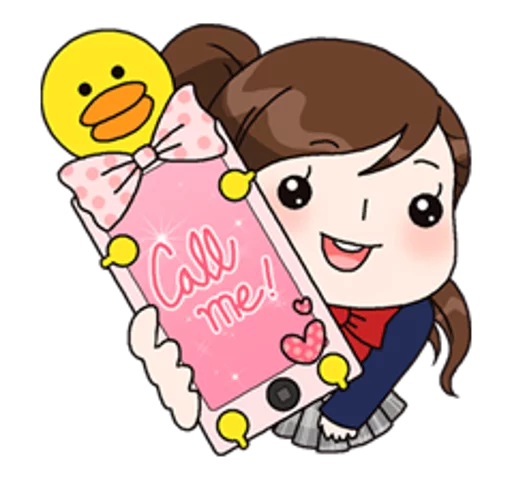 🤙 Стикер «Yuko the Schoolgirl» для Telegram