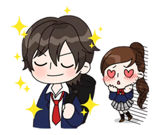 😍 Стикер «Yuko the Schoolgirl» для Telegram