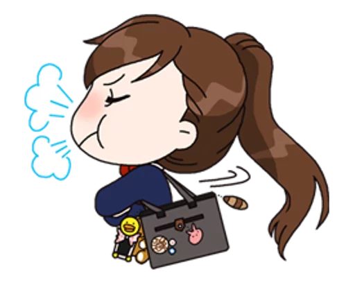😤 Стикер «Yuko the Schoolgirl» для Telegram