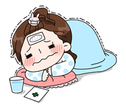 🤒 Стикер «Yuko the Schoolgirl» для Telegram