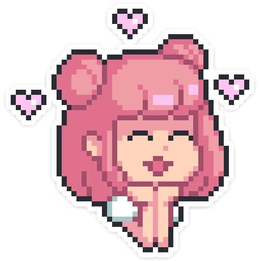 🥰 Стикер «Yumiko chan • Юмико» для Telegram