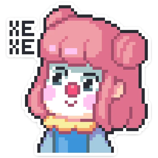 🤡 Стикер «Yumiko chan • Юмико» для Telegram