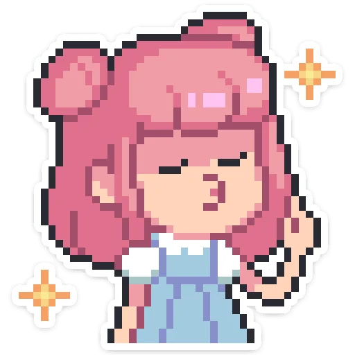 ☝️ Стикер «Yumiko chan • Юмико» для Telegram