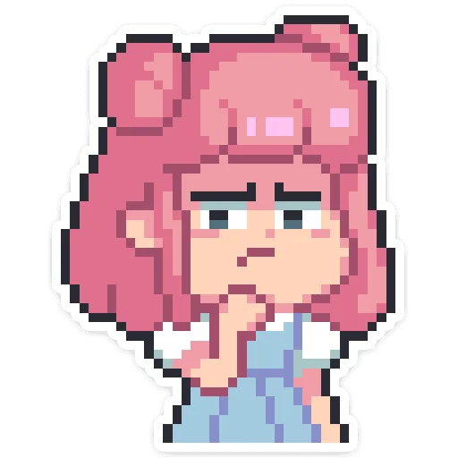 🤔 Стикер «Yumiko chan • Юмико» для Telegram