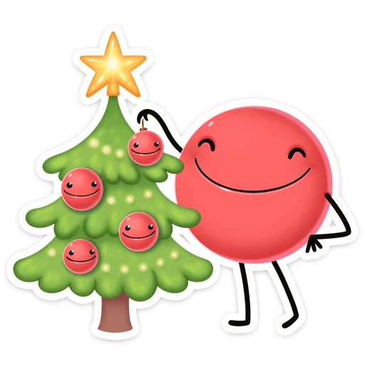 🎄 Стикер «Двойной Нямик - новый набор из ВК.» для Telegram