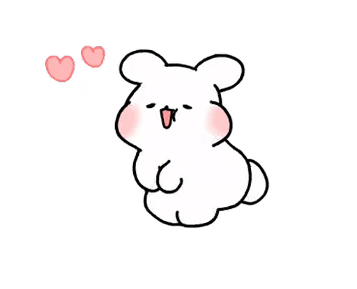 💕 Стикер «YUM RABBIT» для Telegram