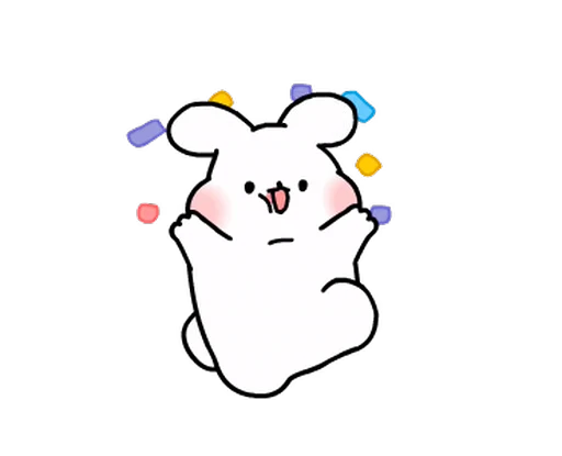 🥳 Стикер «YUM RABBIT» для Telegram