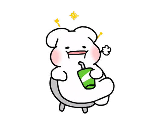 🥤 Стикер «YUM RABBIT» для Telegram