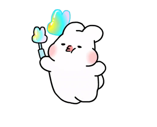 🫧 Стикер «YUM RABBIT» для Telegram