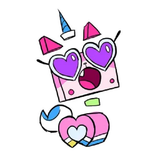 ❤ Стикер «Юникитти» для Telegram