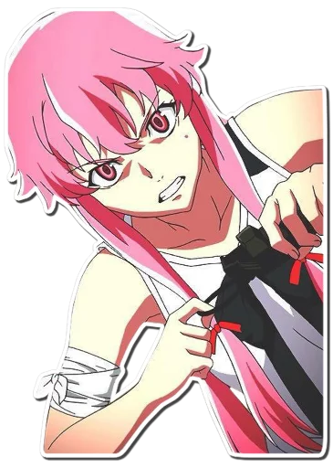 💣 Стикер «Yuno Gasai Future Diary» для Telegram