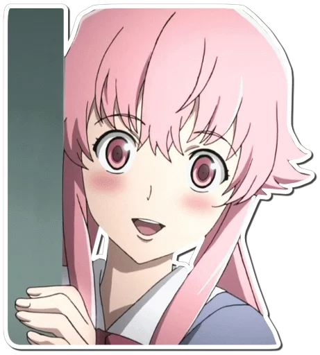 😃 Стикер «Yuno Gasai Future Diary» для Telegram