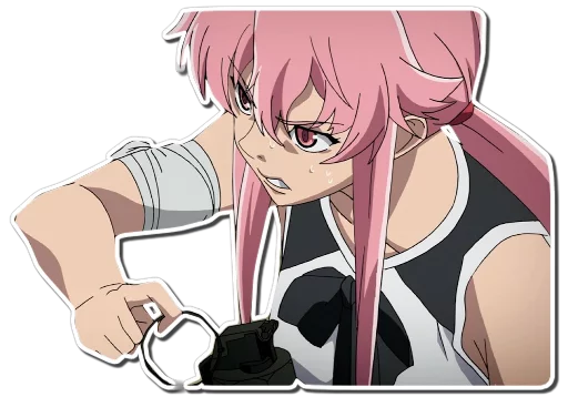 😠 Стикер «Yuno Gasai Future Diary» для Telegram