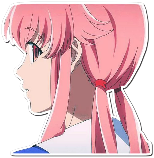 🤔 Стикер «Yuno Gasai Future Diary» для Telegram