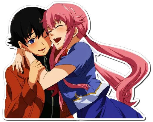 😄 Стикер «Yuno Gasai Future Diary» для Telegram