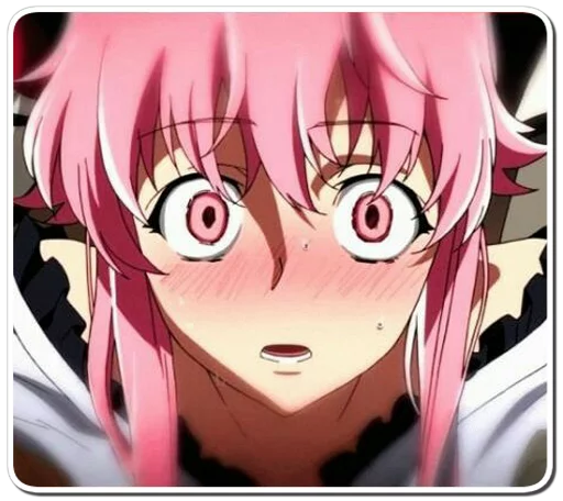 😳 Стикер «Yuno Gasai Future Diary» для Telegram