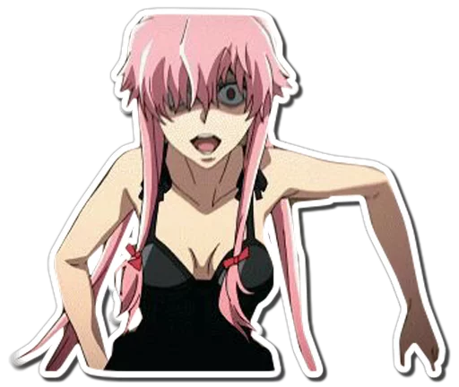 😃 Стикер «Yuno Gasai Future Diary» для Telegram