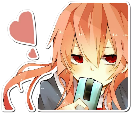😐 Стикер «Yuno Gasai Future Diary» для Telegram