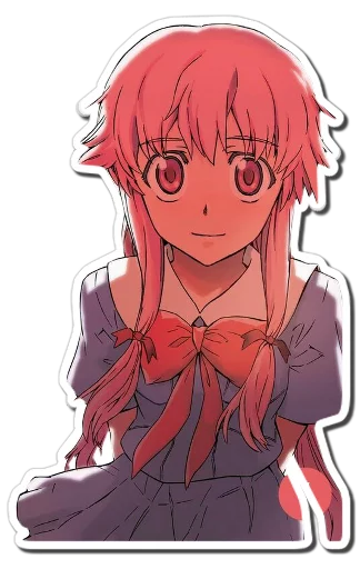 😃 Стикер «Yuno Gasai Future Diary» для Telegram