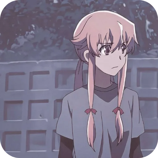 😕 Стикер «Yuno Gasai» для Telegram