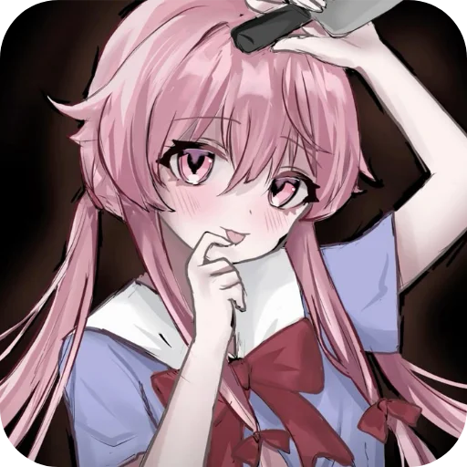 😁 Стикер «Yuno Gasai» для Telegram