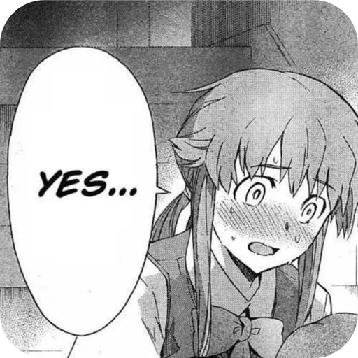 😳 Стикер «Yuno Gasai» для Telegram