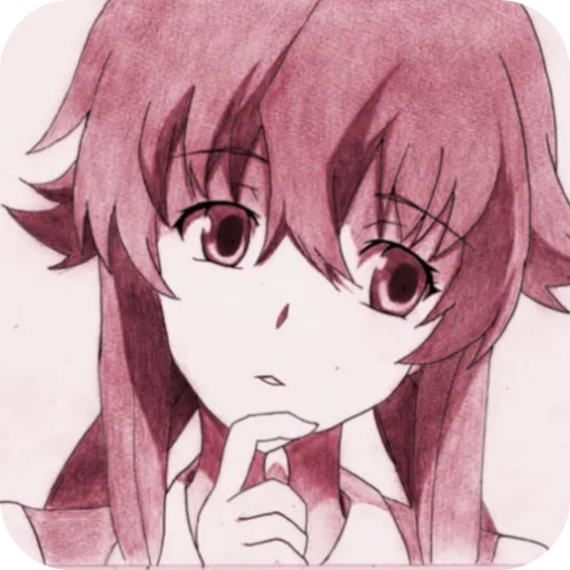 🧐 Стикер «Yuno Gasai» для Telegram