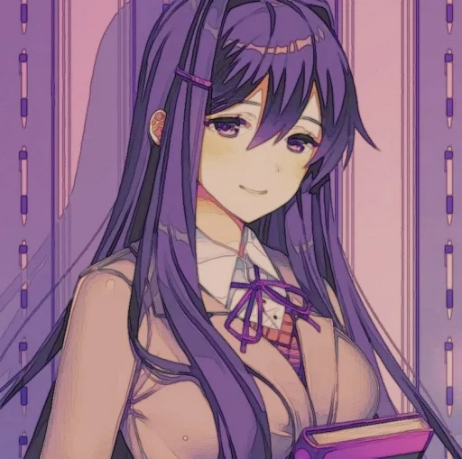 🤩 Стикер «Yuri DDLC» для Telegram