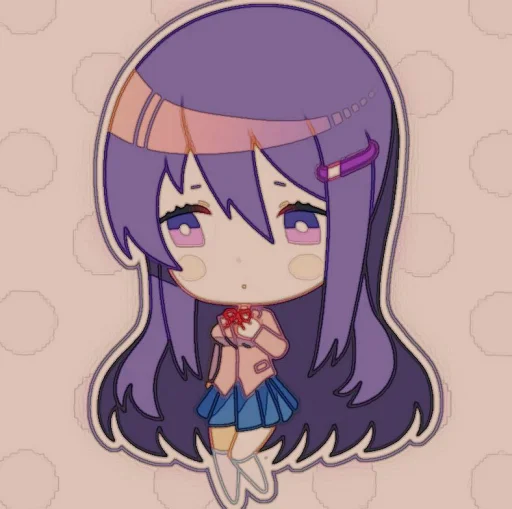 🤩 Стикер «Yuri DDLC» для Telegram