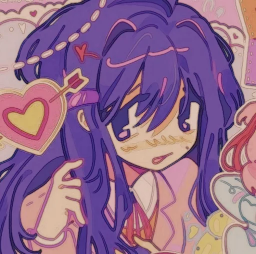 🤩 Стикер «Yuri DDLC» для Telegram