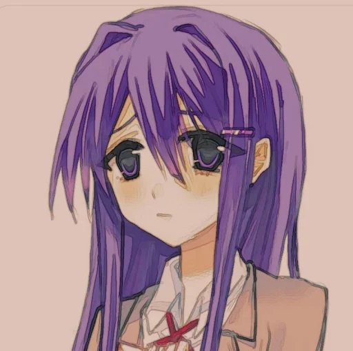 🤩 Стикер «Yuri DDLC» для Telegram