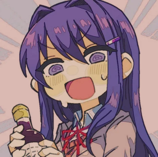🤩 Стикер «Yuri DDLC» для Telegram
