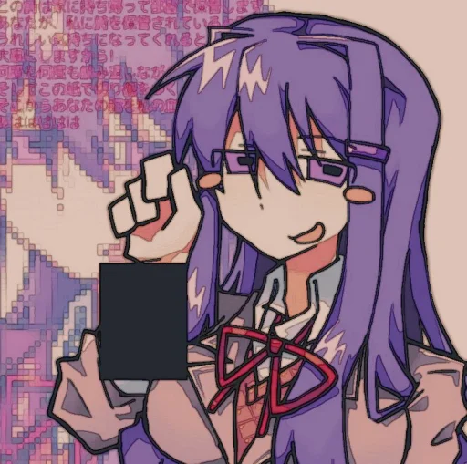 🤩 Стикер «Yuri DDLC» для Telegram