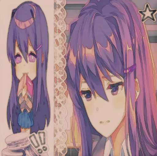 🤩 Стикер «Yuri DDLC» для Telegram
