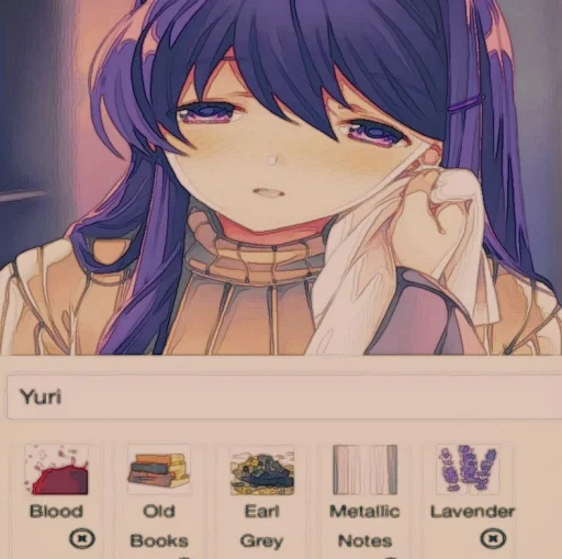 🤩 Стикер «Yuri DDLC» для Telegram