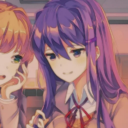 🤩 Стикер «Yuri DDLC» для Telegram