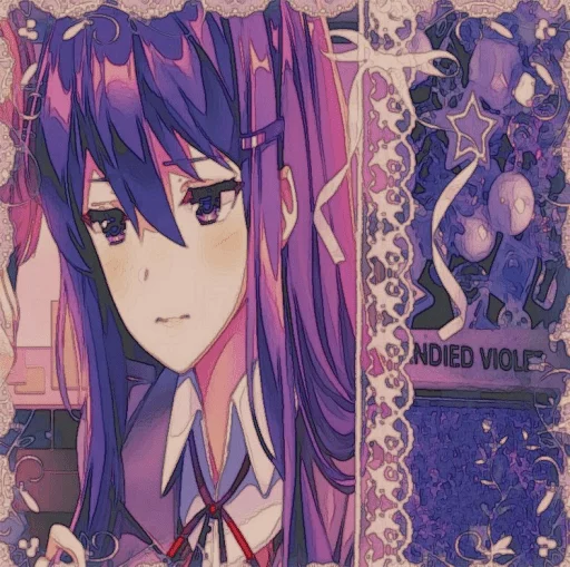 🤩 Стикер «Yuri DDLC» для Telegram