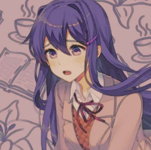 🤩 Стикер «Yuri DDLC» для Telegram