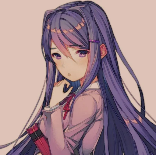 🤩 Стикер «Yuri DDLC» для Telegram