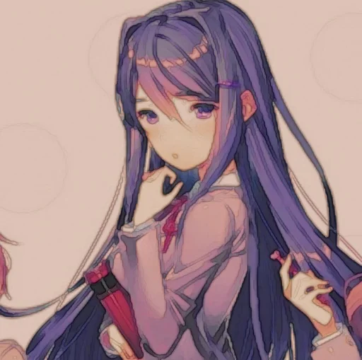 🤩 Стикер «Yuri DDLC» для Telegram