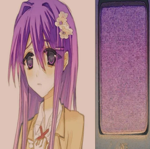 🤩 Стикер «Yuri DDLC» для Telegram
