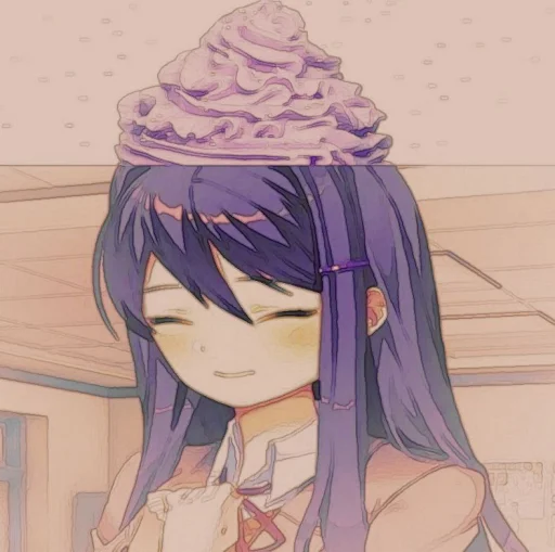 🤩 Стикер «Yuri DDLC» для Telegram