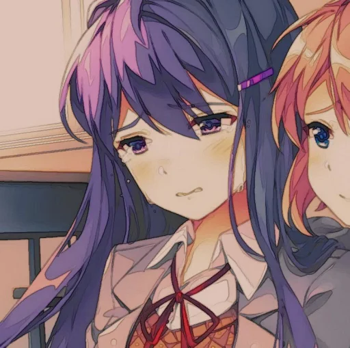🤩 Стикер «Yuri DDLC» для Telegram