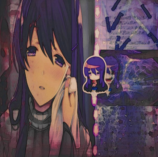 🤩 Стикер «Yuri DDLC» для Telegram