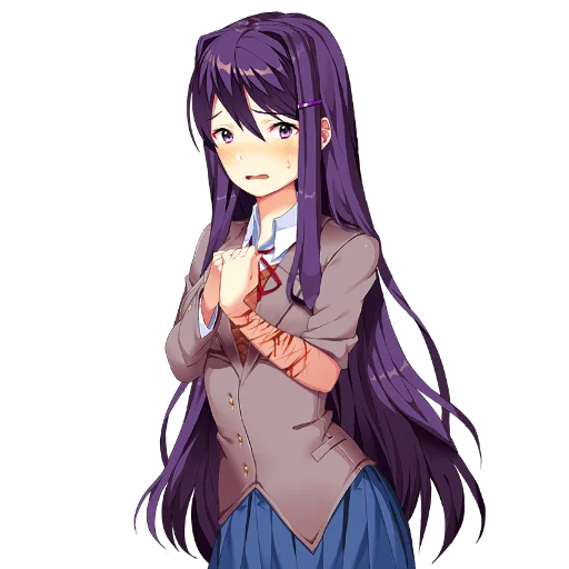 💉 Стикер «Yuri Doki Doki literature club» для Telegram